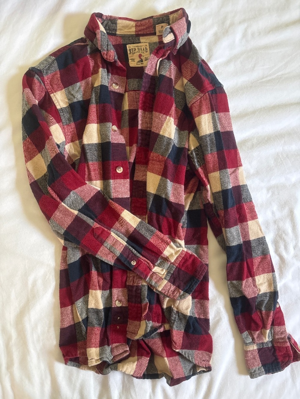 Men’s S plaid shirt - 100% cotton